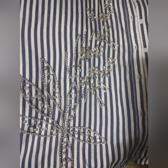 The Anthropologie Bennet Buttondown Shirt by Maeve: Beaded & Sequined Edition - Picture 14 of 14